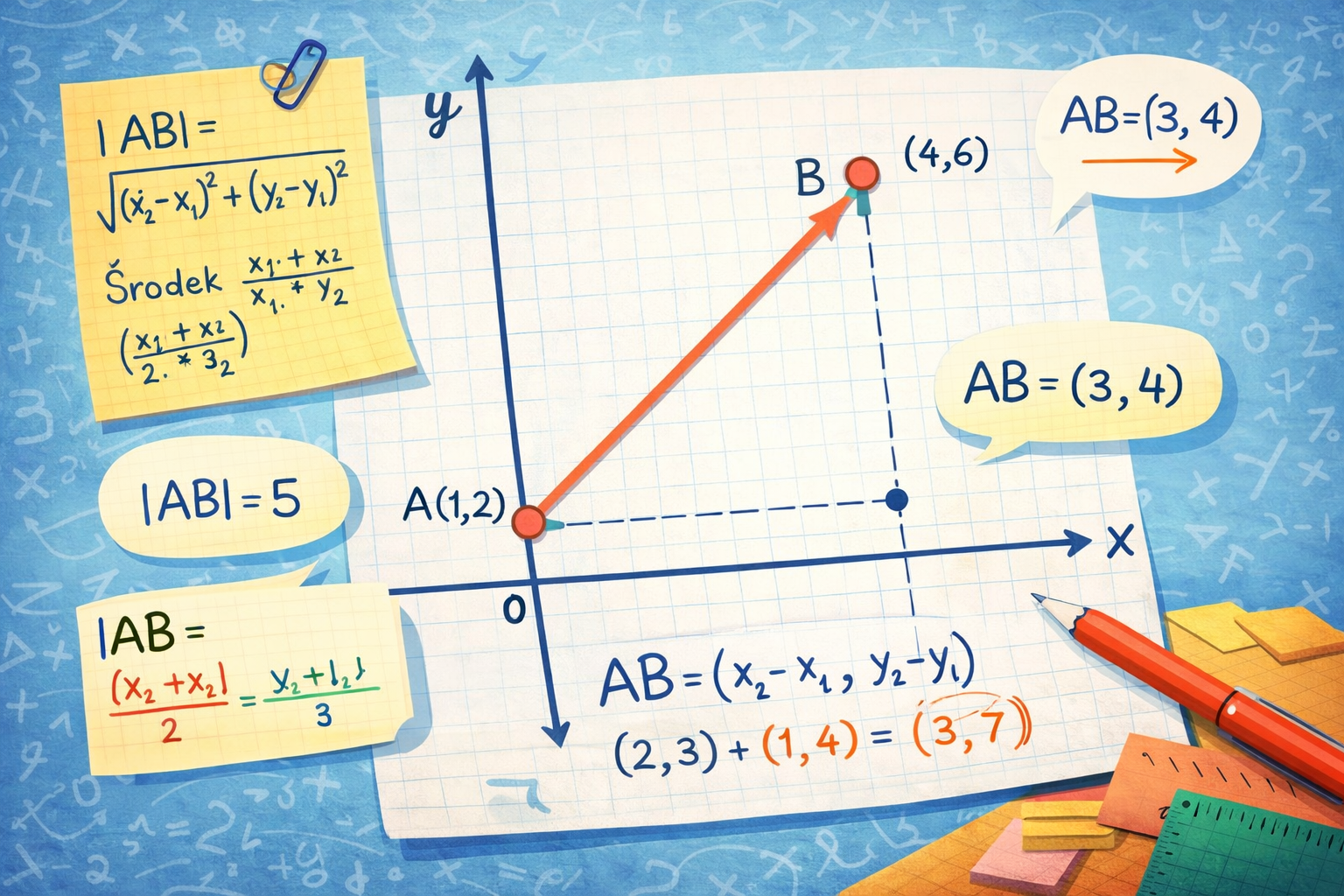 Geometria analityczna: odcinki i wektory